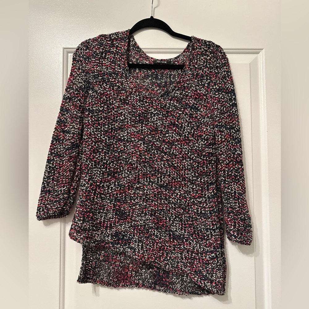 NIC+ZOE | Multi Colored Knit Sweater PM